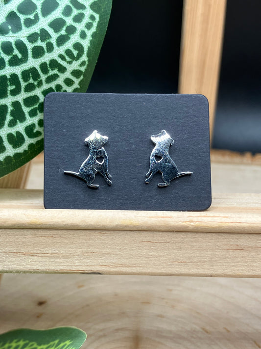Dog Stud - Silver Tone