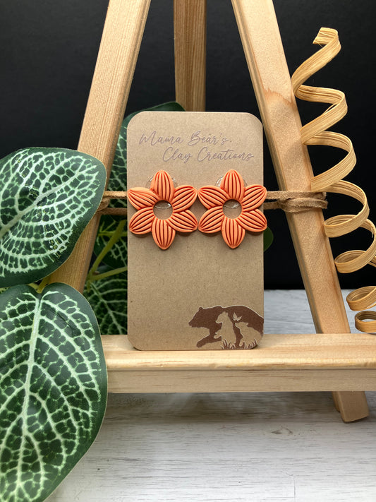 BYO 6 Petal Dangle - Sunset Orange