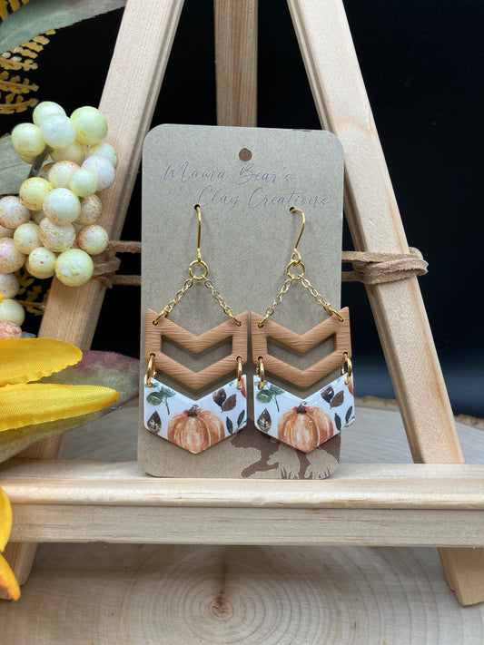 Pumpkin Chevron