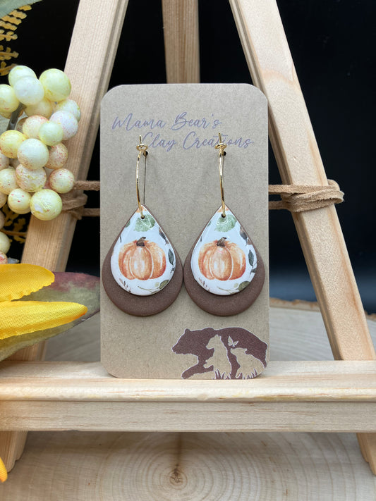 Single Pumpkin Teardrop