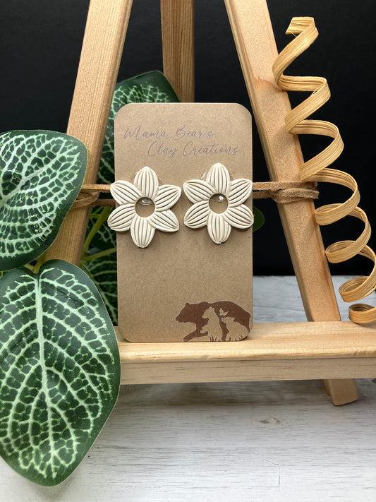 BYO 6 Petal Dangle - Cream