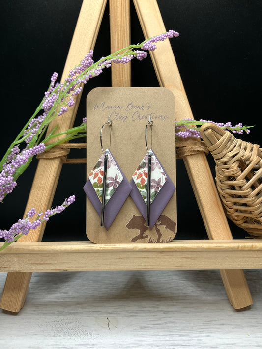 Double Diamonds - Foliage Purple w/ Orange