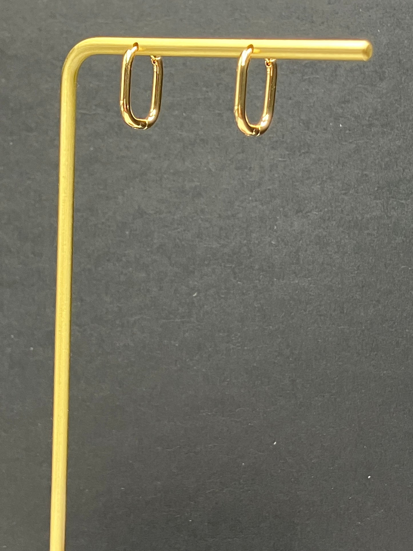 BYO Small Rectangle Hoop - Gold
