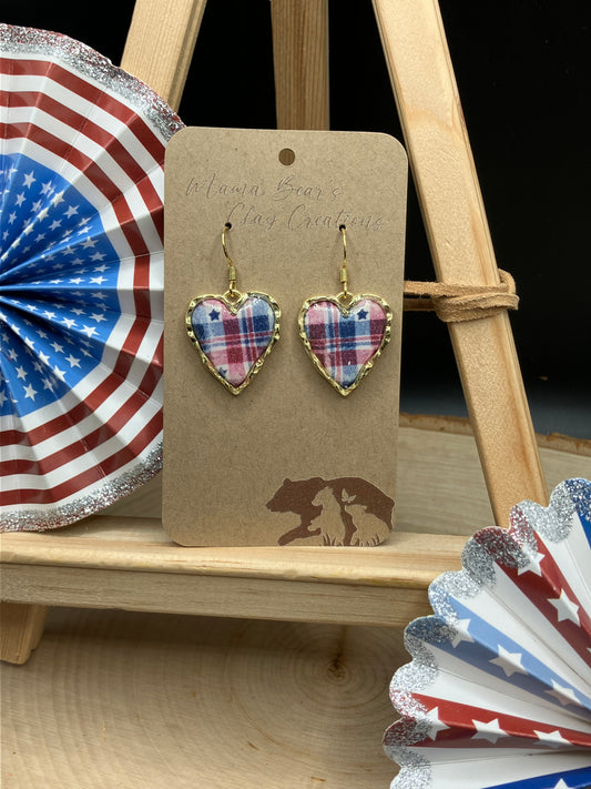 Stars Plaid - Heart Bezel