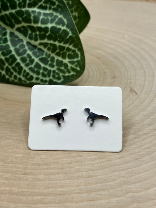 Raptor Stud - Silver Tone