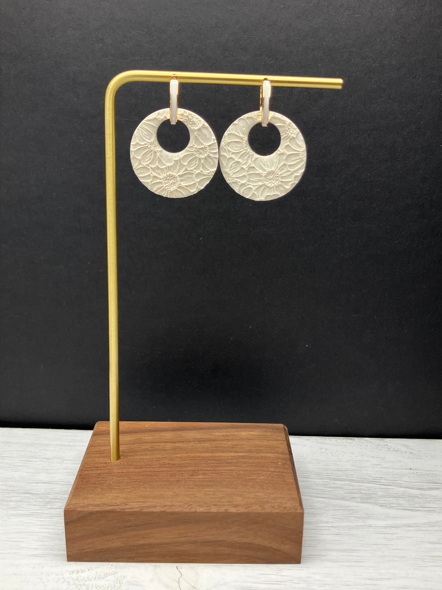BYO Enamel Inlay Hoop - Gold