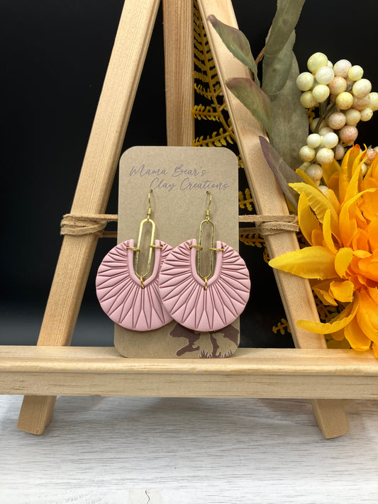 Pleated Arc - Light Rose