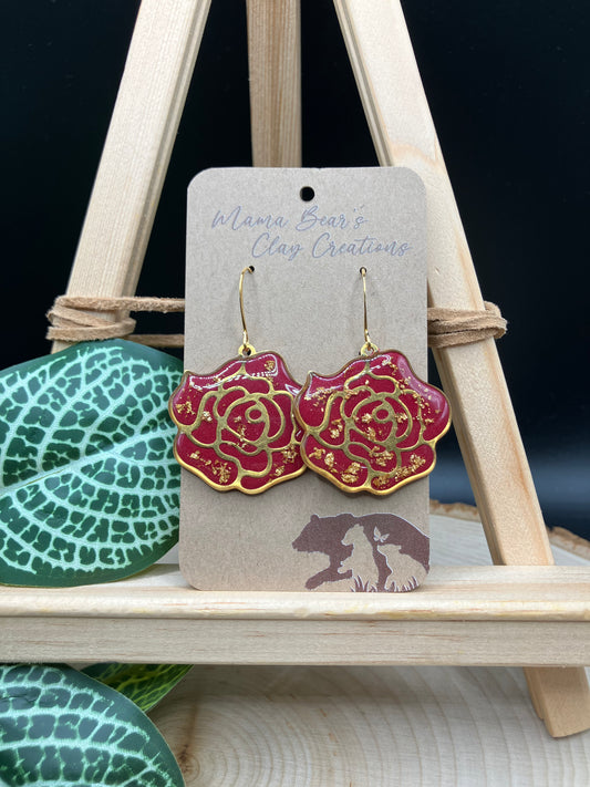 Red Rose Dangle