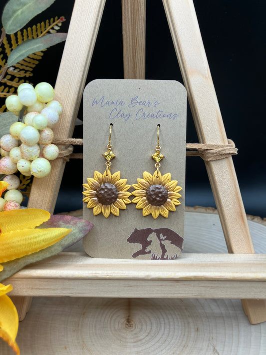 Sunflower w/topaz cz